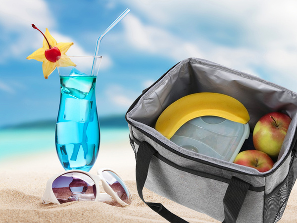 Torba termiczna lunch box jedzenie piknikowa na plażę na picie lodówka 16l