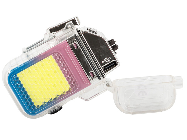 Electric arc plasma lighter with led light cob usb waterproof