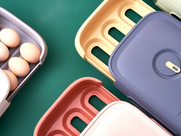 Egg box fridge organiser box egg drawer box