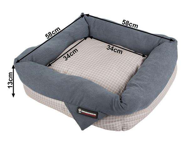 Cama de perro cama de gato suave sofá sofá cojín grande