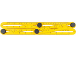 Bevel multifunction templater ruler angle measure