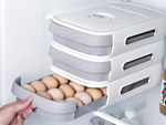 Boîte à oeufs boîte d'organisation pour réfrigérateur boîte à oeufs à tiroir