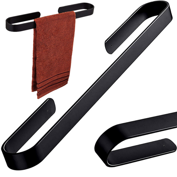 Wall-mounted metal bathroom towel rail