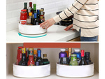 Rotating kitchen organiser spice bowl