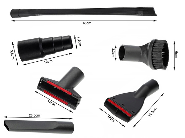 Set de accesorii pentru duze universale pentru aspirator 6 adaptor pentru perie