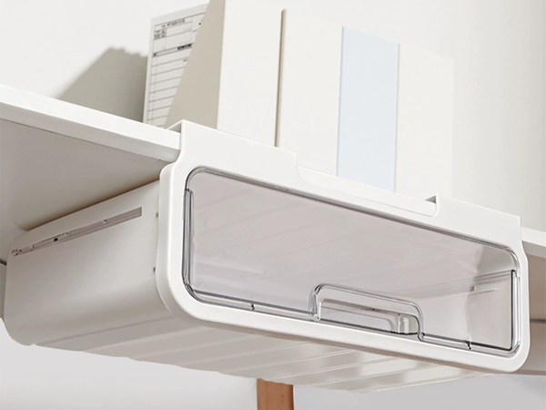 Schublade unter der arbeitsplatte schreibtisch regal ausziehbarer behälter organisator griff