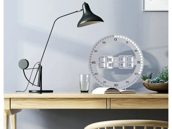 Alarm clock led electronic thermometer with alarm backlit thermometer