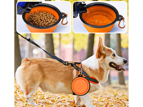 Silikon-faltschüssel für hund katze reisen reiseleicht 800ml