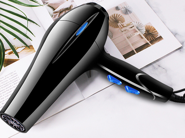 Hair dryer control ionisation diffuser