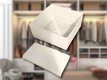 Organisateur textile linge vêtements chaussures tiroir blanc