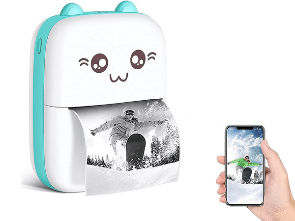 Mini termoprinter traadita kaasaskantav fotomärkmete printer