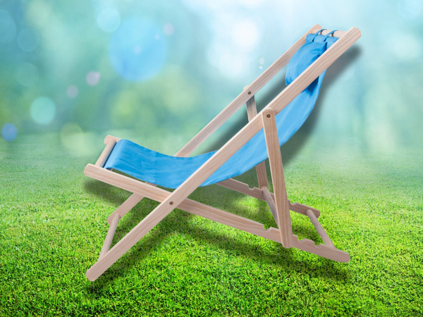 Chaise longue en bois chaise de plage chaise de jardin pliante coussin de plage