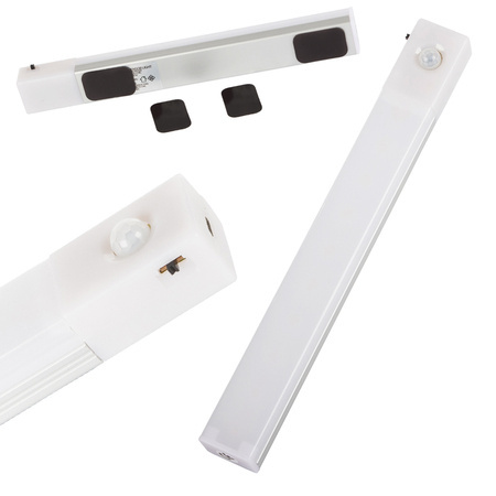 Self-adhesive cabinet rail light