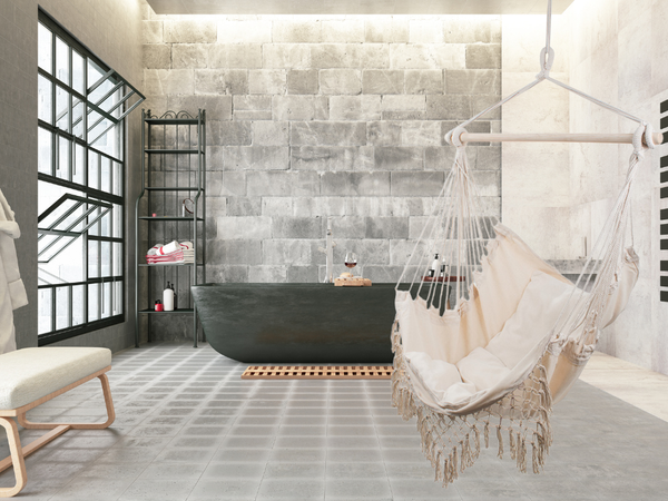 Hamaca brasileña silla colgante columpio hamaca sillón cojines boho