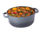 Casserole plateau de cuisson couvercle 4l induction aluminium