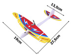 Polystyrene aeroplane flying foam usb led glider dart motor