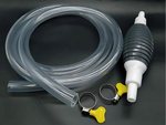BOMBA PARA VACIAR COMBUSTIBLE AGUA ACEITE BOMBA MANUAL SET 2M ABRAZADERAS DE MANGUERA