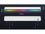 Ledy usb reakcja na dźwięk multikolor neon listwa rgb led mruga akumulator