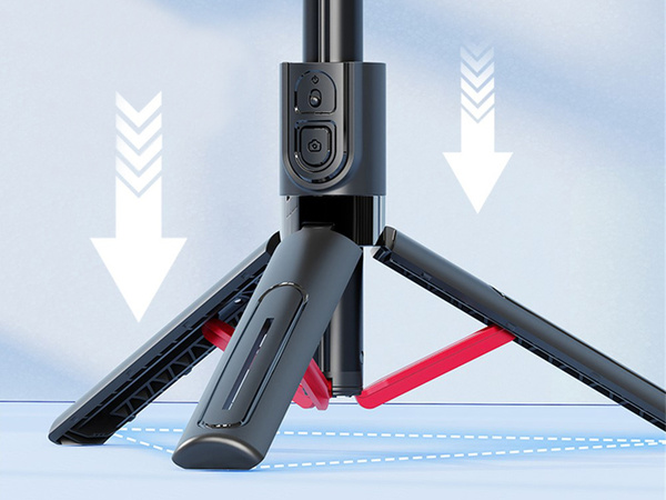 Selfie stick telefontartó tripod bluetooth távirányító 90 cm