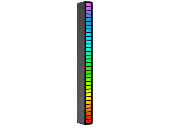 USB VIEDOL ZVUKOVÁ ODOZVA VIACFAREBNÉ NEÓNOVÉ RGB BATÉRIE