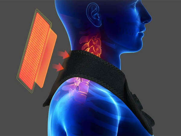 Bandeau de massage chauffant usb léger pour soulager les douleurs cervicales