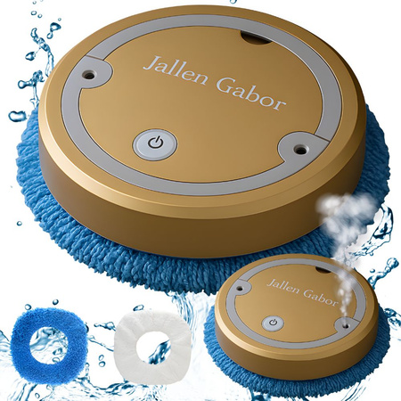 Automatic wireless electric cleaning mop robot gold