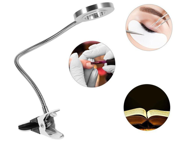 Lampka 24 led biurkowa kosmetyczna z klipsem klips