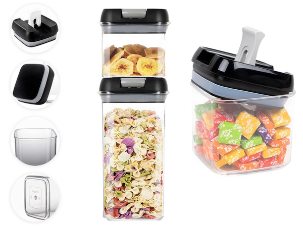 Kuchyňské nádoby na potraviny na těstoviny nádoba s těsněním sada 5 ks