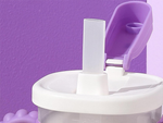 Baby drinking cup silicone handles 300ml with straw