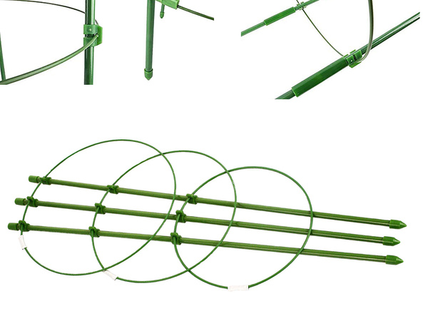 Květinový kroužek podpora rostlin kulatý stabilní žebřík