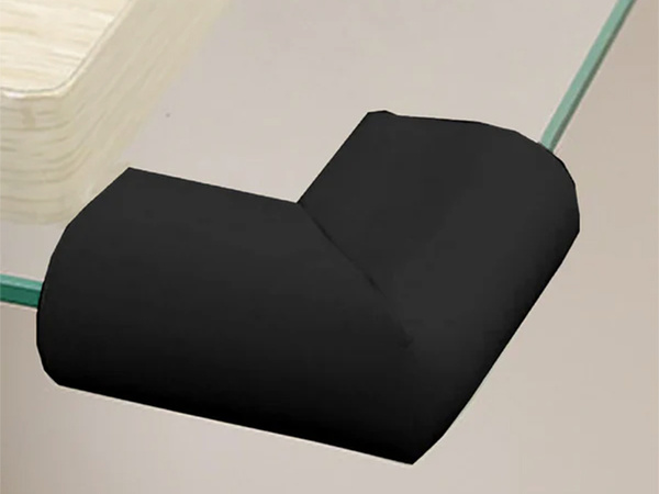 Furniture corner surface for furniture channels black stickers x4