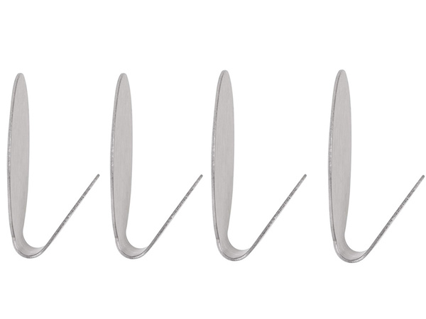 Steel self-adhesive hooks 4 pcs