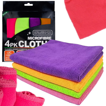 Microfibre cloths cleaning cloths microfibre glass set of 4 pieces