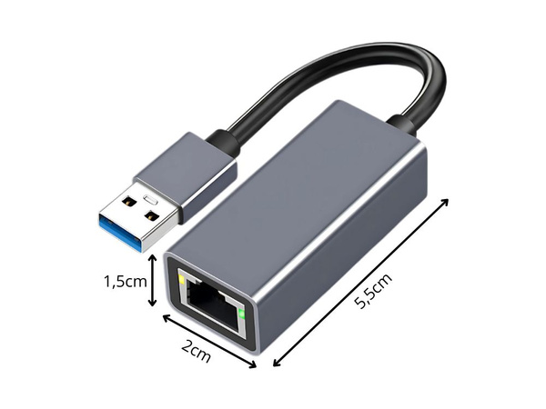 Adaptateur usb type a adaptateur ethernet carte reseau lan rj45 100mb