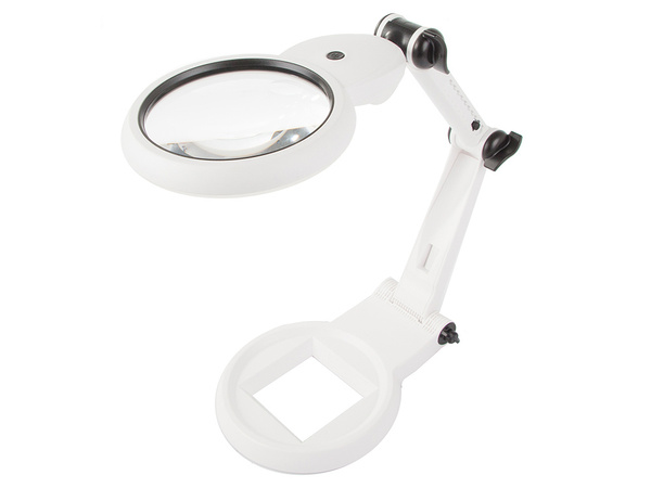 Lupă de birou pentru bijutieri mare 12x 8x 18 led usb