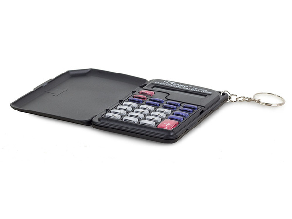 Calculatrice de poche 8 chiffres porte-clés étui pliant