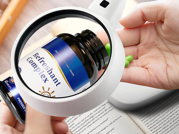 Magnifying glass cosmetic led lamp