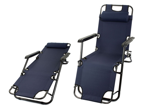 Folding beach chair zero gravity 2in1 touristic chair