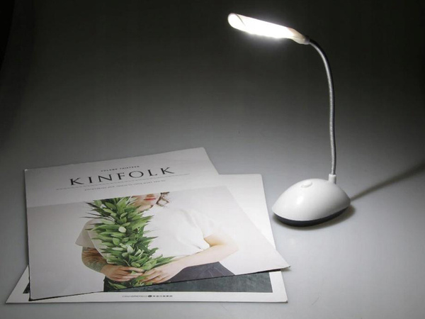 Lampe de bureau scolaire 4led blanche