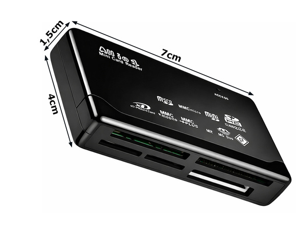 BRALNIK POMNILNIH KARTIC ZA FOTOAPARAT USB MULTI CF SD MICRO SD XD MS MMC