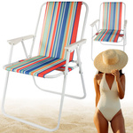 Skladacia stolička plážová plážová záhrada ľahká pre kempingový stan