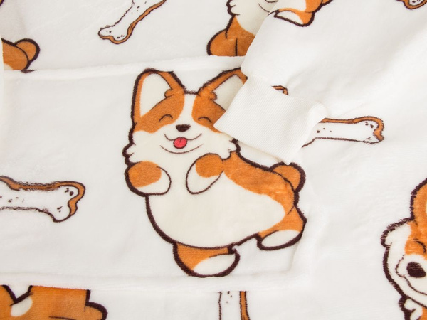 Topla pasja majica prevelika odeja xxl 2in1 debelo krzno mehko s kapuco