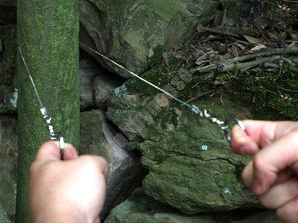 Scie à main en fil de fer de voyage survie