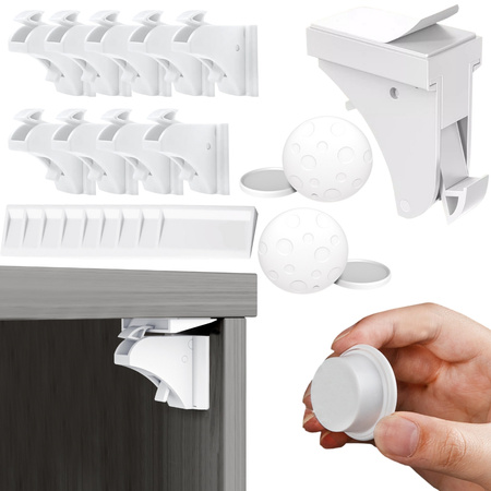 Blocage magnetique pour meubles blocage pour enfants 10 pièces