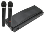 Karaoke kit 2x wireless microphone + station