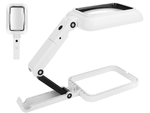 Loupe de bureau pour bijoutier grande 3x 18 led pliable