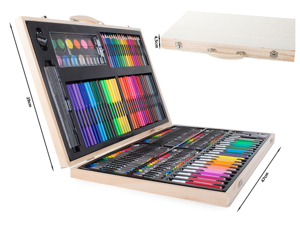 Art set for painting case wood 180