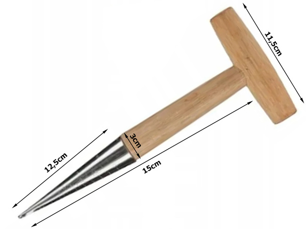 Planting pick for planting bulbs garden skewer wooden measure