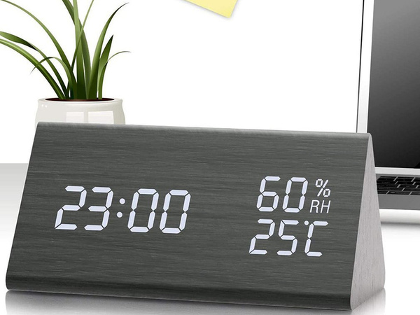 Elektronska budilka termometer higrometer