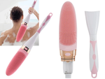 Silicone back massager brush